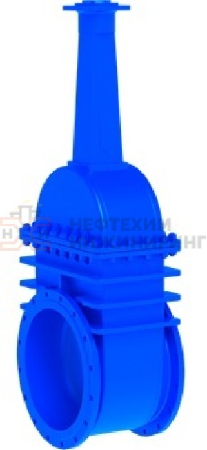 Задвижка клиновая штампосварная с выдвижным шпинделем фланцевая с редуктором 30нж547нж Ду 1000 Ру 4 кгс/см² УХЛ1, корпус ст. 12Х18Н10Т, класс герметичности «С» по ГОСТ 9544-2015