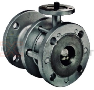 Кран шаровой разборный проходной полнопроходной фланцевый под электропривод КШ-Р.П.ПП.Ф.ЭП.НХИ.010.040.01.У Ду 10 Ру 40 кгс/см², корпус ст. 20, класс герметичности «А» по ГОСТ 9544-2015