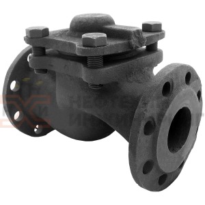 Клапан обратный подъемный фланцевый 16ч6п Ду 65 Ру 16 кгс/см² У3, корпус чугун