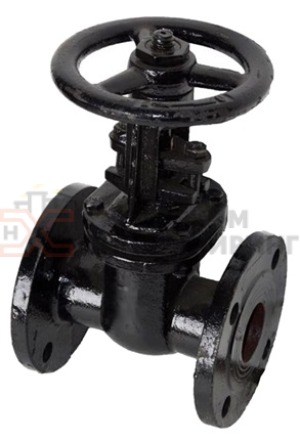 Задвижка параллельная литая с выдвижным шпинделем фланцевая ручная 30ч6бр DN 50 PN 1,6 МПа У3, корпус чугун, класс герметичности «D» по ГОСТ 9544-2015