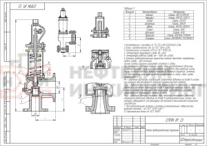 Клапан предохранительный пружинный сальниковый фланцевый с приспособлением для принудительного открытия СППК4Р 50-25лс 17лс13нж7 Ду 50/80 Ру 25/16 кгс/см² УХЛ1, корпус ст. 20ГЛ, класс герметичности «В» по ГОСТ 9544-2015