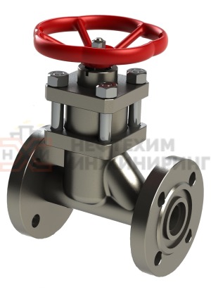 Клапан запорный сильфонный фланцевый ручной 15нж5п Ду 15 Ру 16 кгс/см² УХЛ1, корпус ст. 12Х18Н9ТЛ, класс герметичности «А» по ГОСТ 9544-2015