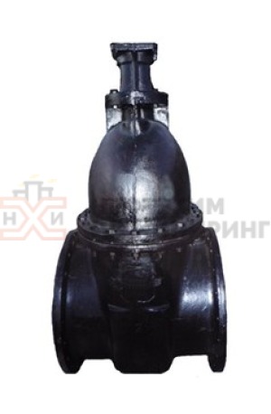 Задвижка параллельная литая с выдвижным шпинделем фланцевая под электропривод 30ч906бр Ду 400 Ру 10 кгс/см² У3, корпус чугун, класс герметичности «D» по ГОСТ 9544-2015