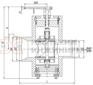 Клапан регулирующий под приварку с электроприводом (МЭО-250/25-0,25У-99К) 18с-2-4-4 Ду 150 Ру 25 кгс/см²  Т450 °С, корпус ст. 20