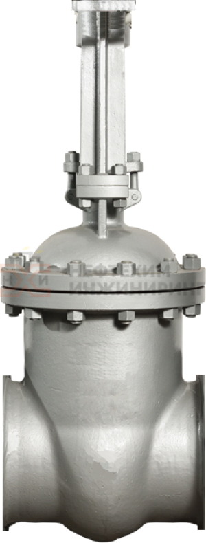 Задвижка клиновая литая с выдвижным шпинделем под приварку под электропривод 31с916нж Ду 250 Ру 100 кгс/см² У1, корпус ст. 20Л, класс герметичности «А» по ГОСТ 9544-2015
