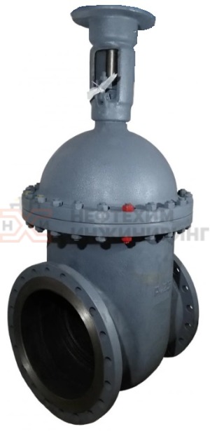 Задвижка клиновая литая с невыдвижным шпинделем фланцевая под электропривод 30с927нж Ду 300 Ру 25 кгс/см² У1, корпус ст. 20Л, класс герметичности «А» по ГОСТ 9544-2015