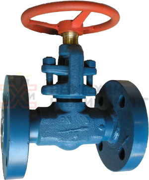 Клапан запорный сальниковый фланцевый ручной 15нж26нж Ду 15 Ру 100 кгс/см² УХЛ1, корпус ст. 12Х18Н10Т, класс герметичности «А» по ГОСТ 9544-2015