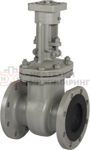 Задвижка клиновая литая с выдвижным шпинделем фланцевая под электропривод 30с999нж Ду 300 Ру 25 кгс/см² У1, корпус ст. 20Л, класс герметичности «А» по ГОСТ 9544-2015