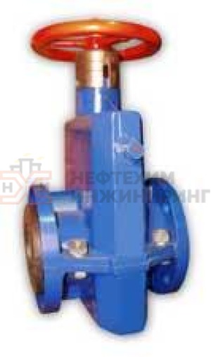 Задвижка шланговая литая с невыдвижным шпинделем фланцевая ручная 33а27р Ду 25 Ру 16 кгс/см² УХЛ3, корпус алюминий, класс герметичности «А» по ГОСТ 9544-2015