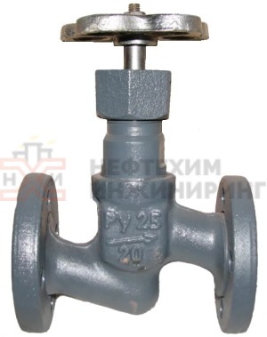 Клапан запорный сальниковый фланцевый ручной 15с94бк Ду 25 Ру 25 кгс/см² У1, корпус ст. 25, класс герметичности «А» по ГОСТ 9544-2015