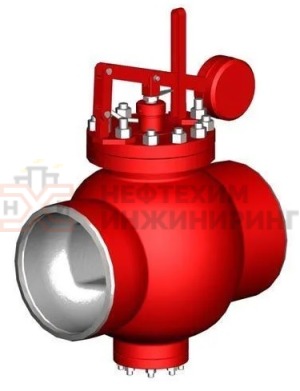 Клапан регулирующий под приварку ручной 14с-73-20-3 Ду 300 Ру 63 кгс/см²  Т425 °С, корпус ст. 20
