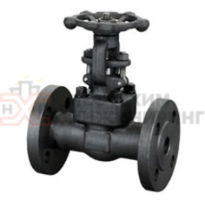 Задвижка кованая стальная клиновая с выдвижным шпинделем фланцевая ручная 30лс41нж Ду 32 Ру 16 кгс/см² ХЛ1, корпус ст. 09Г2С, класс герметичности «А» по ГОСТ 9544-2015