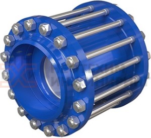 Клапан обратный поворотный межфланцевый (стяжное в сборе) 19нж38нж1 Ду 65 Ру 16 кгс/см² УХЛ1, корпус ст. 10Х17Н13М2Т