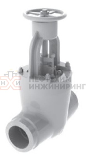 Задвижка запорная под приварку ручная 963-300-ГИ Ду 300 Ру 250 кгс/см²  Т545 °С, корпус ст. 15Х1М1Ф