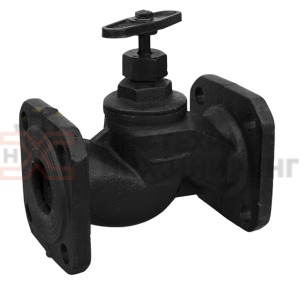 Клапан запорный сальниковый фланцевый ручной 15кч19п Ду 40 Ру 16 кгс/см² У3, корпус чугун, класс герметичности «С» по ГОСТ 9544-2015