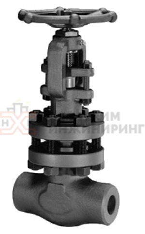 Задвижка кованая стальная клиновая с выдвижным шпинделем под приварку ручная 31с16нж Ду 32 Ру 100 кгс/см² У1, корпус ст. 20, класс герметичности «А» по ГОСТ 9544-2015