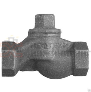 Клапан обратный подъемный муфтовый 16кч11р Ду 40 Ру 16 кгс/см² У3, корпус чугун