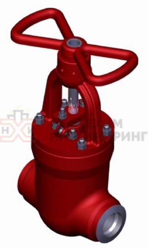 Задвижка запорная под приварку ручная 1156-150-М Ду 150 Ру 40 кгс/см²  Т545 °С, корпус ст. 15Х1М1Ф