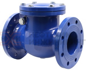 Клапан обратный поворотный фланцевый 19лс53нж Ду 150 Ру 40 кгс/см² ХЛ1, корпус ст. 20ГЛ