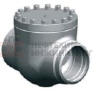 Клапан обратный под приварку 1516-80-0А Ду 80 Ру 100 кгс/см²  Т450 °С, корпус ст. 15ГС