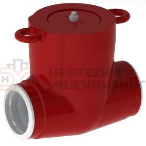 Клапан (затвор) обратный под приварку 912-100-0A Ду 100 Ру 373 кгс/см²  Т280 °С, корпус ст. 20