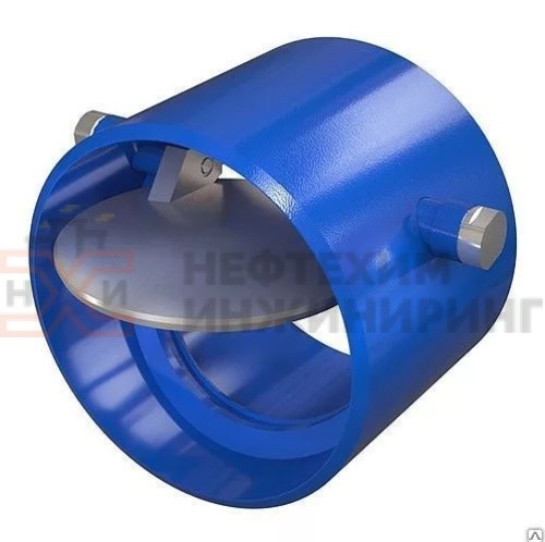 Клапан обратный поворотный под приварку 19лс16нж DN 1000 PN 1,6 МПа ХЛ1, корпус ст. 09Г2С