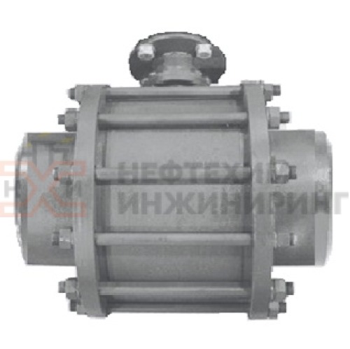 Кран шаровой разборный проходной полнопроходной под приварку под электропривод КШ-Р.П.ПП.П.ЭП.НХИ.125.063.01.У DN 125 PN 6,3 МПа, корпус ст. 20, класс герметичности «А» по ГОСТ 9544-2015