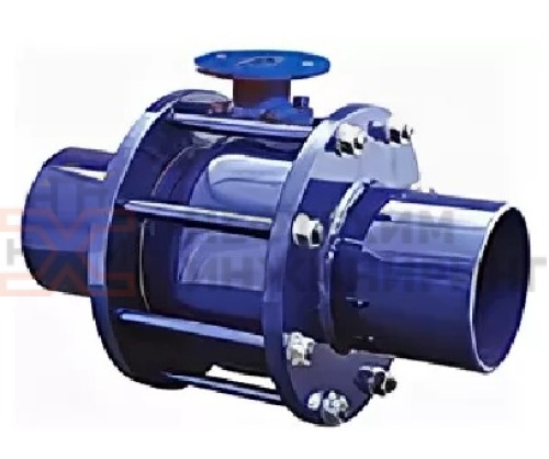 Кран шаровой разборный проходной полнопроходной муфтовый под электропривод КШ-Р.П.ПП.М.ЭП.НХИ.080.025.02.ХЛ1 DN 80 PN 2,5 МПа, корпус ст. 09Г2С, класс герметичности «А» по ГОСТ 9544-2015