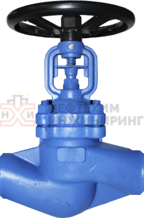 Клапан запорный сильфонный под приварку ручной 15нж66нж1 DN 65 PN 2,5 МПа УХЛ1, корпус ст. 08Х18Н9М2Л, класс герметичности «А» по ГОСТ 9544-2015