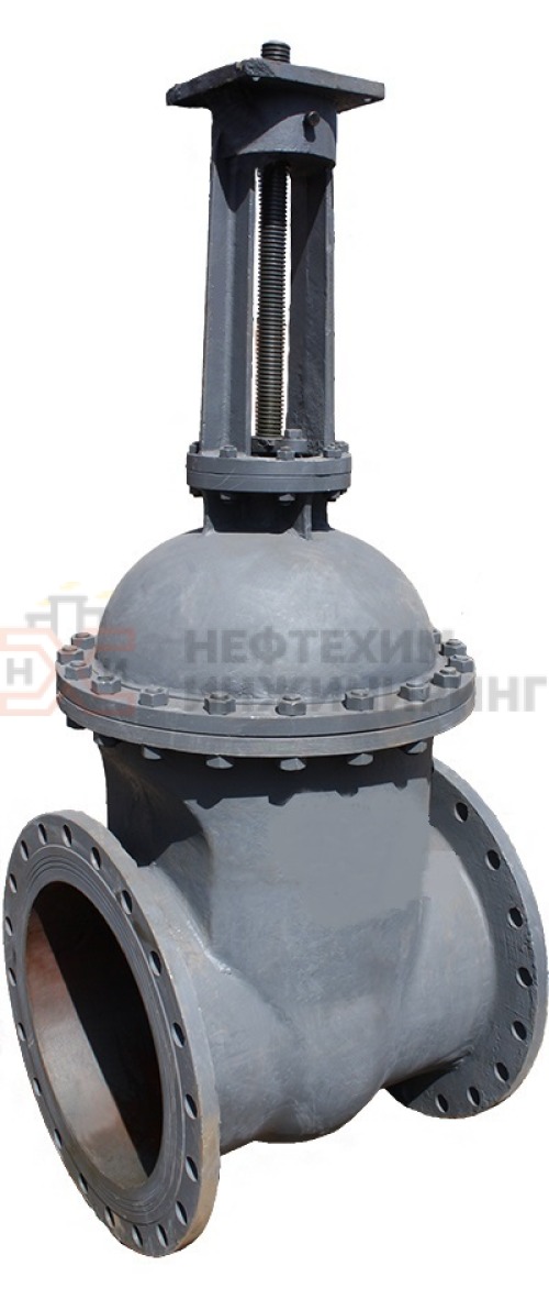 Задвижка клиновая литая с выдвижным шпинделем фланцевая под электропривод 30с915нж DN 350 PN 4,0 МПа У1, корпус ст. 20Л, класс герметичности «А» по ГОСТ 9544-2015