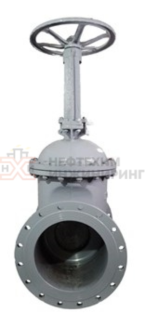 Задвижка клиновая литая с выдвижным шпинделем фланцевая ручная 30с99нж DN 400 PN 2,5 МПа У1, корпус ст. 20Л, класс герметичности «А» по ГОСТ 9544-2015