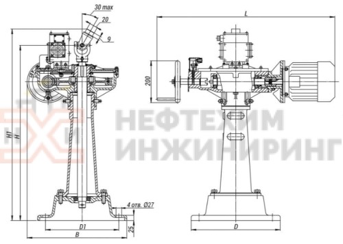 Колонковый электропривод 822-КЭ-0