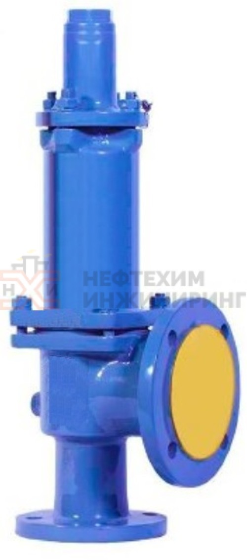 Клапан предохранительный пружинный сальниковый фланцевый без приспособления для принудительного открытия СППК4 25-16 17лс13нж DN 25 (исп. В) / 40 (исп. В) PN 1,6 (вход) / 0,6 (выход) МПа ХЛ1, пружина № ?, Рн=? кгс/см², корпус ст. 20ГЛ, класс герметичности «В» по ГОСТ 9544-2015