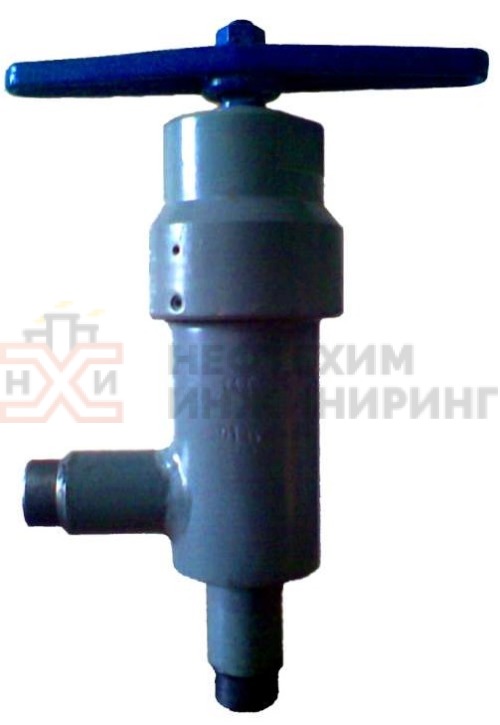 Клапан угловой запорный сальниковый под приварку ручной 22лс69нж DN 40 РN 40,0 МПа ХЛ1, корпус ст. 18ХГ, класс герметичности «С» по ГОСТ 9544-2015