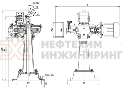 Колонковый электропривод 825-КЭ-0