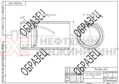 Клапан обратный поворотный под приварку 19лс38нж DN 250 PN 1,6 МПа ХЛ1, корпус ст. 09Г2С
