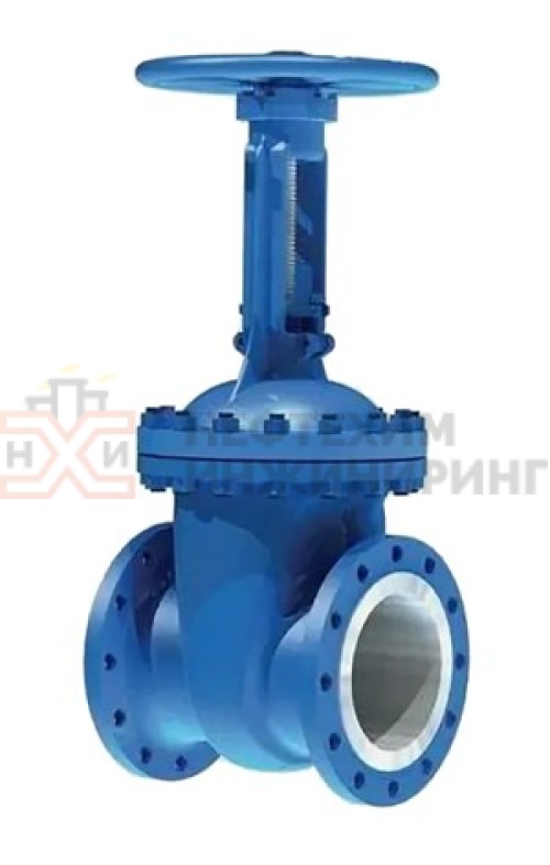 Задвижка клиновая литая с выдвижным шпинделем фланцевая ручная 30лс64нж DN 400 PN 2,5 МПа ХЛ1, корпус ст. 20ГЛ, класс герметичности «А» по ГОСТ 9544-2015