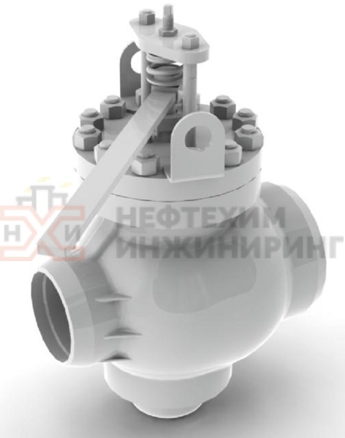 Клапан регулирующий под приварку ручной 6с-13-5 DN 250 PN 10,0 МПа Т450 °С, корпус ст. 25Л