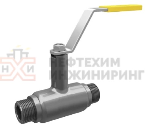 Кран шаровой цельносварной проходной неполнопроходной цапковый ручной КШ-Ц.П.НП.Ц.Р.НХИ.065/050.025.01.У DN 65/50 PN 2,5 МПа, корпус ст. 20, класс герметичности «А» по ГОСТ 9544-2015