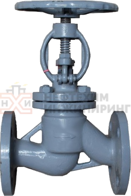 Клапан запорный сальниковый фланцевый ручной 15с65нж DN 40 PN 1,6 МПа У1, корпус ст. 25Л, класс герметичности «А» по ГОСТ 9544-2015