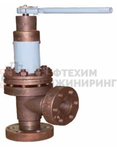 Клапан угловой запорный сальниковый фланцевый ручной 13лс63нж DN 125 РN 40,0 МПа ХЛ1, корпус ст. 18ХГ, класс герметичности «С» по ГОСТ 9544-2015