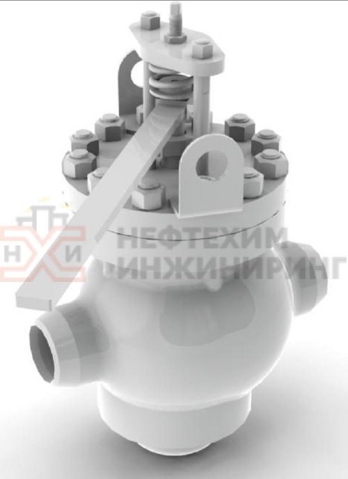 Клапан регулирующий под приварку ручной 6с-9-1 DN 80 PN 10,0 МПа Т450 °С, корпус ст. 25Л