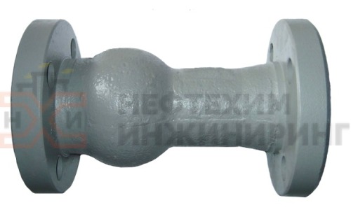 Клапан обратный поворотный фланцевый 19с10бк DN 80 PN 16,0 МПа У1, корпус ст. 25Л