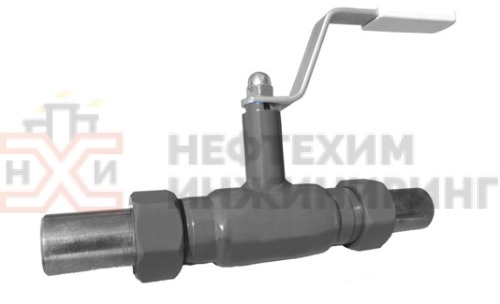 Кран шаровой цельносварной проходной неполнопроходной цапковый ручной КШ-Ц.П.НП.Ц.Р.НХИ.020/015.040.01.У DN 20/15 PN 4,0 МПа, корпус ст. 20, класс герметичности «А» по ГОСТ 9544-2015 (газ)