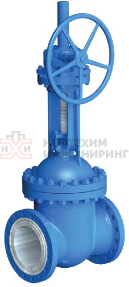 Задвижка клиновая с выдвижным шпинделем фланцевая с редуктором 31нж545нж DN 250 PN 16,0 МПа УХЛ1, корпус ст. 08Х18Н10, класс герметичности «А» по ГОСТ 9544-2015