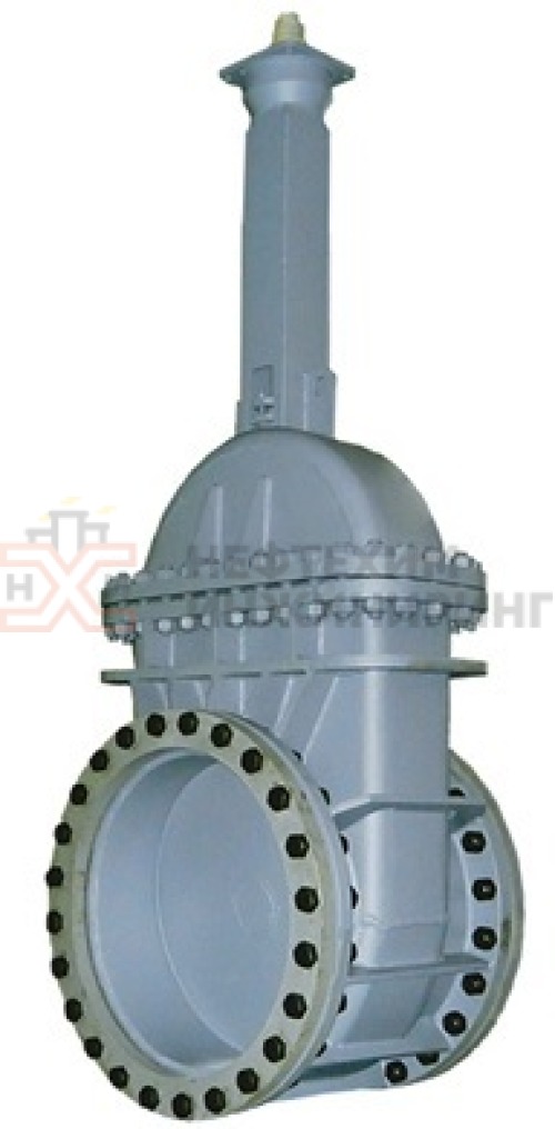 Задвижка клиновая штампосварная с выдвижным шпинделем фланцевая с редуктором 30с547нж DN 1000 PN 0,4 МПа У1, корпус ст. 20, класс герметичности «С» по ГОСТ 9544-2015