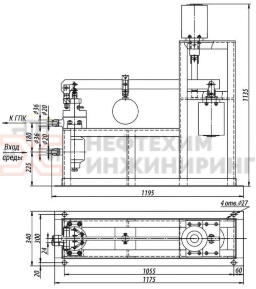 Клапан импульсный под приварку с электромагнитным приводом 586-20-ЭМ-03 DN 20 PN 9,8 МПа Т540 °С, корпус ст. 12Х1МФ