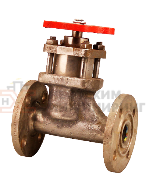 Клапан запорный сильфонный фланцевый ручной 15тн5п2м DN 25 PN 1,6 МПа УХЛ1, корпус ст. ВТ1-0, класс герметичности «А» по ГОСТ 9544-2015