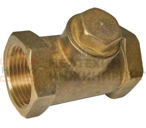 Клапан обратный подъемный муфтовый 16б1бк DN 40 PN 1,6 МПа УХЛ4, корпус латунь