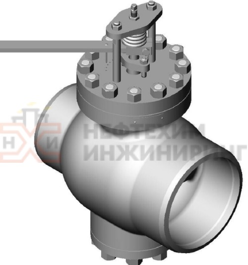 Клапан регулирующий под приварку ручной 6с-8-2 DN 200 PN 6,3 МПа Т425 °С, корпус ст. 25Л